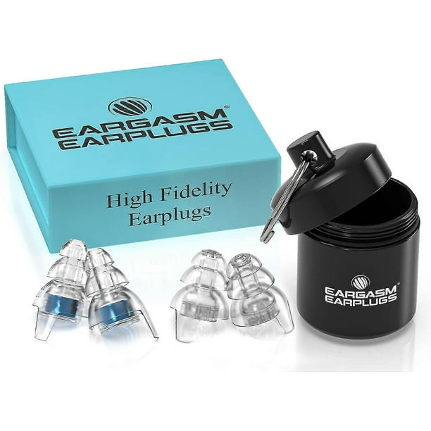 DLM Reure High Fidelity Concert Ear Plugs Noise Cancelling Silicone Ear Plugs 2 Pairs Great for Concerts Loud Music Musicians Motorcycles Airplanes