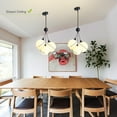 thumbnail image 4 of chandelier lighting living room dining room western style room retro cute 3 light led bulb, 4 of 7