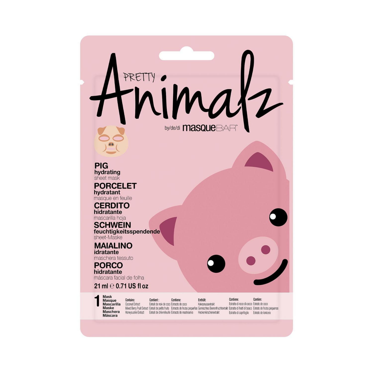 Pretty Animalz Porcelet masque en feuille
