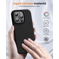 thumbnail image 5 of KOMI Designed for iPhone 16 Pro Max Case,Shockproof Liquid Silicone Protective Phone Case with Soft Anti-Scratch Microfiber Lining Ultra Slim Drop Protection Phone Cover 6.9 inch Black, 5 of 5