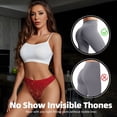 thumbnail image 5 of Fotbe Merry Christmas Tanga Sin Costuras para Mujer con Estampado – Panties Invisibles, Transpirables y Cómodos para Uso Diario-Large, 5 of 5