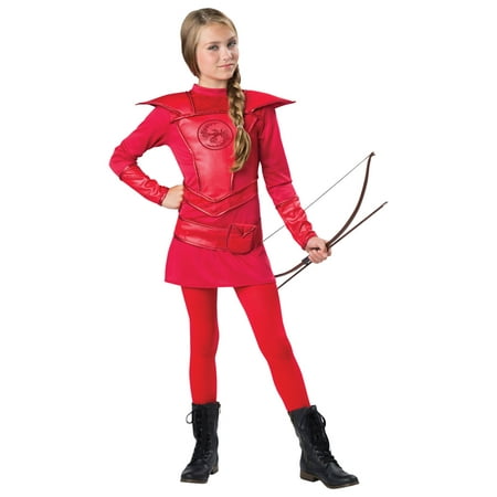 Morris Costumes Girls Warrior Huntress Red Tween Dress Costume 12, Style IC18088L