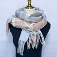 thumbnail image 5 of PIKADINGNIS Winter Cozy Scarf Wraps Classic Tassel Plaid Multi-color Large Long Shawl for Women, 5 of 5