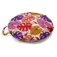 thumbnail image 1 of Monstera Round Floor Cushion with Handle, Exotic Leaves Graphic in Colorful Style Tropic Foliage Plants Jungle Botany, Pillow for Living Room & Dorms, 18" Round, Ivory Multicolor, by Ambesonne, 1 of 4