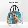 thumbnail image 2 of Rocae Cloud Cute Hamster for Leakproof Lunch Box for Adults, Wide Opening Lunch Tote Bag, Reusable Lunch Cooler Bag, 2 of 6