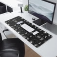 thumbnail image 2 of Long Mouse Pads for Desk,Black Moon Eye Pattern Desk Mats on Top Of Desks, Desk Mouse Pad Extra Large with 3mm Non-Slip Base and Stitched Edge for Gaming,Office,Work,Home 31.5"x11.8", 2 of 6