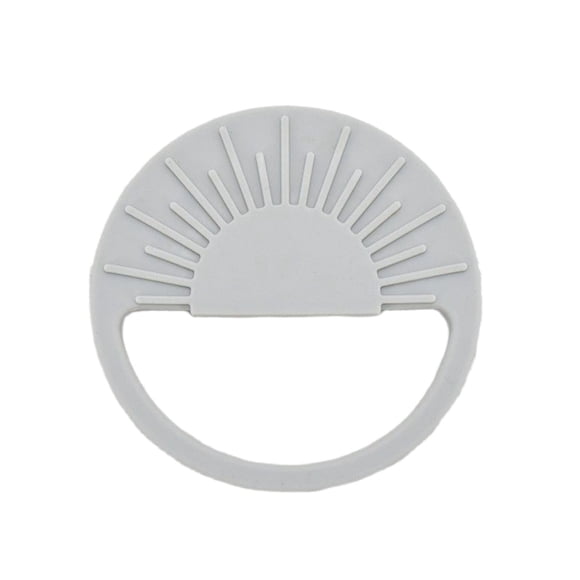 Juguete de silicona para bebés fácil de sujetar Molar infantil para calmar las encías y satisfacer las necesidades con asa integrada