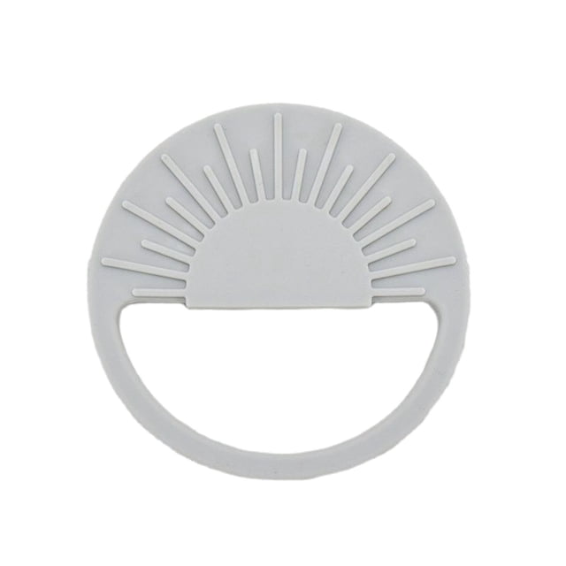 Juguete de silicona para bebés fácil de sujetar Molar infantil para calmar las encías y satisfacer las necesidades con asa integrada