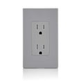 thumbnail image 3 of Leviton 206-T5325-Gy 15a 125v Gray Decora Tamper-Resistant Duplex Receptacle, 3 of 4