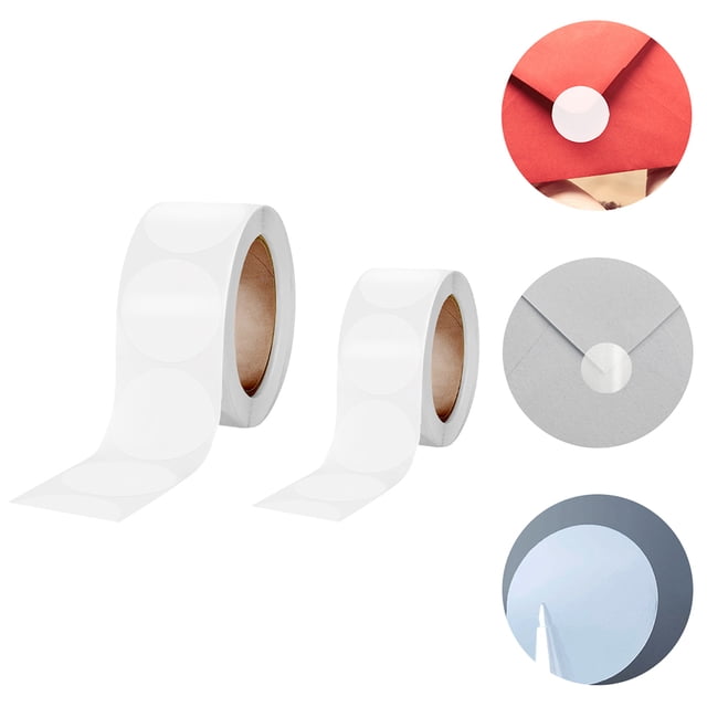 RUNROTOO 2 Rolls Clear Retail Package Seals for and General Users
