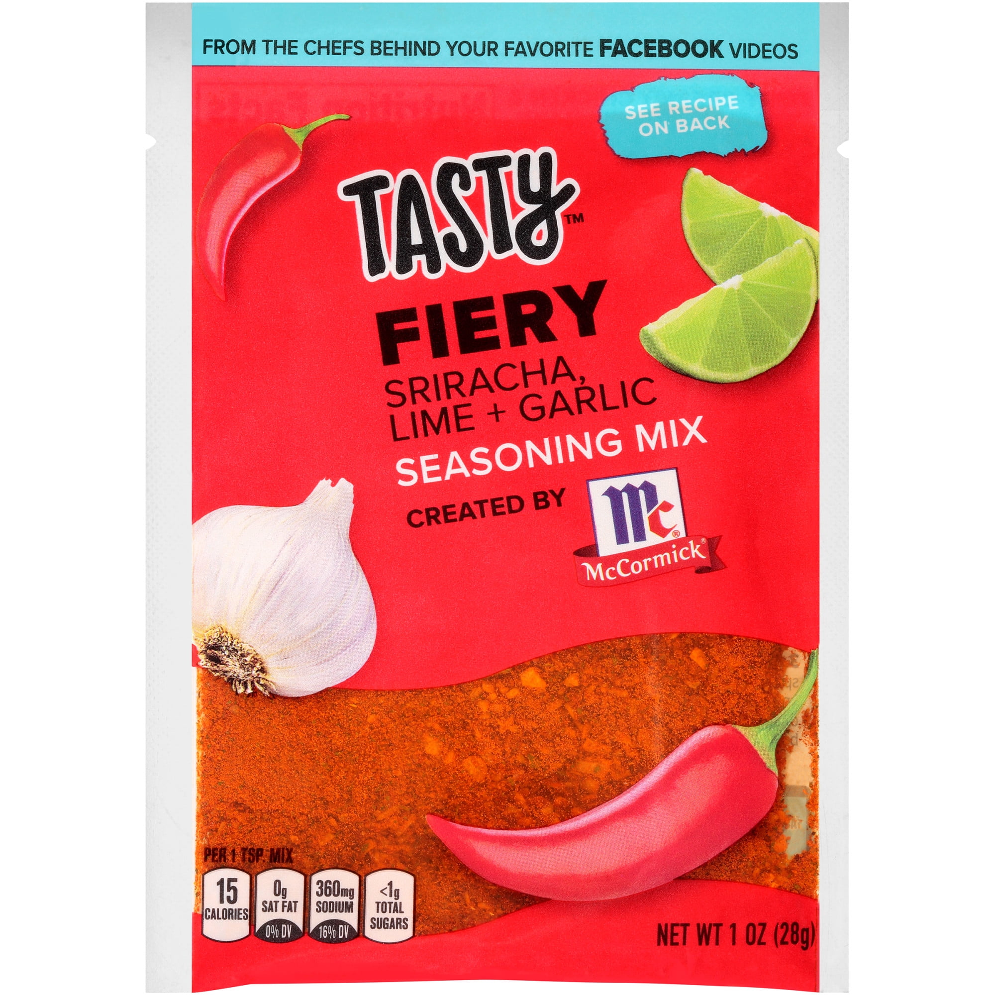 McCormick Fiery Tasty Seasoning Mix, 1 oz