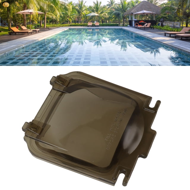 Pump Cover Lid Replacement, Perfect Fit Durable PVC Pool Pump Cover Lid Stable Sealing Waterproof for Pump Conversion