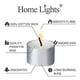thumbnail image 3 of Velas Tealight HomeLights, 8 horas de combustión, 200 unidades, color blanco, 3 of 6