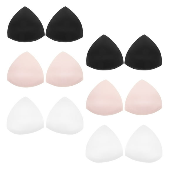 WEUVEB 6Pair Bra Enhancement Pads Skin-colored With Sweat-wicking Feature For Women Workout
