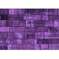 thumbnail image 1 of Ahgly Company Indoor Rectangle Patchwork Purple Transitional Area Rugs, 2' x 4', 1 of 4