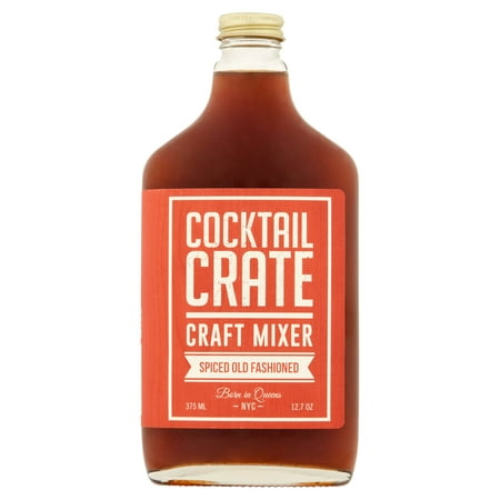 (6 Bottles) Cocktail Crate Spiced Old Fashioned Mix, 375