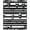Black White, Pattern 19, variant on ODIKA 8'x10' Washable Area Rug Durable, Non-Slip Gothic Ghost Horror Skull Vintage Distressed Border Scroll Motif for Living Room, Under Sectional, Family