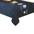 thumbnail image 3 of BSDHOME Planet Solar System Cotton Linen Tablecloth 60x120 Inches, Galaxy Outer Space Desk Sofa Table Cloth Cover for Christmas Party Decor Home Decorations, 3 of 5