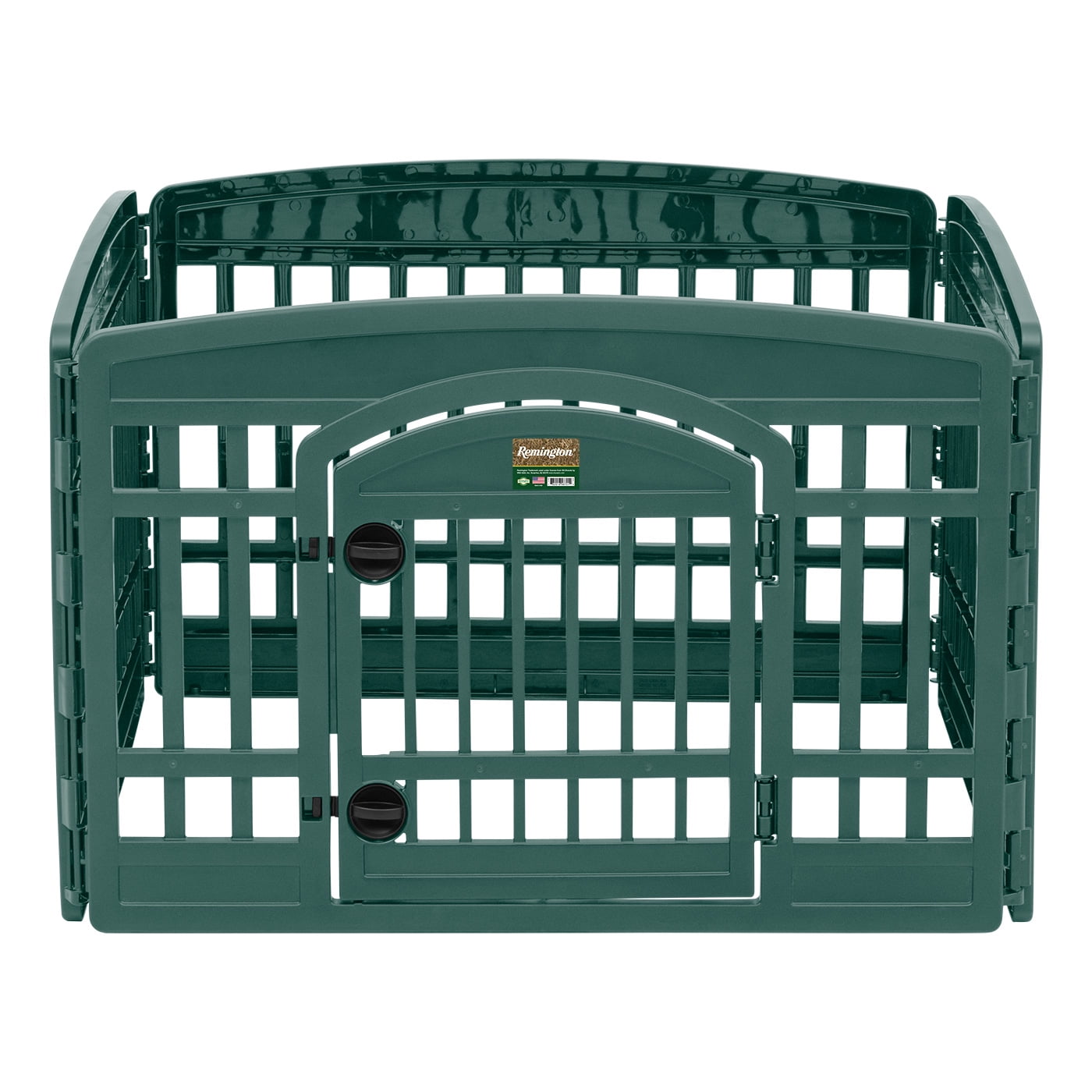 Remington 4Panel Plastic Dog Playpen with Door, Hunter Green