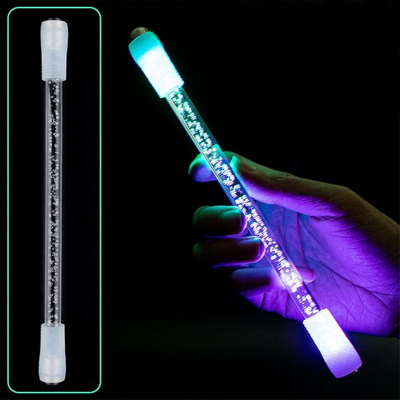 Led Light Up Spinner Pen Stress Autism Relief Finger Dexterity Exerciser Fidget Sensory Toy Gift For Kids Adults