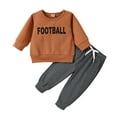 Caqnni Toddler Baby Boy Clothes Set Fall Winter Sweat Suit Outfit Cute