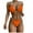 Orange, variant on Abcnature Women's Bikini Swimsuits Sets, Thong Bikini Sets B&age Solid Sexy Bikini Push-Up Padded Beachwear Set Swimwear Bikini Sets for Women Black L