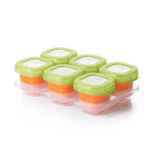 Oxo Tot Baby Blocks Freezer Storage Containers 2 Ounce Green
