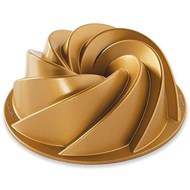 Molde de Nordic Ware Heritage Bundt de 6 tazas, dorado