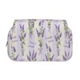 thumbnail image 2 of Goofa Lavender Flowers Pattern Double Layer Pen Pencil Case, Protective Large Capacity Storage Organizer Pen Pouch, Office College Supplies for Teens Adults, 2 of 7