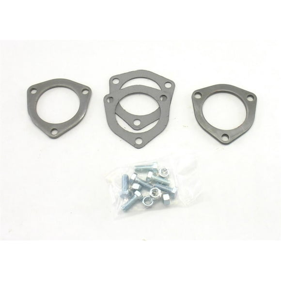 Patriot Exhaust Bride de Tuyau d'Échappement H7259 2-1/2 Pouce de Diamètre Intérieur; 3 Boulons; 4 Épaisseur de Jauge; Lot de 2; avec Joints et Boulons de Bride