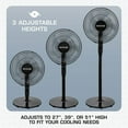 thumbnail image 3 of Hurricane 2 Pack 16" Energy Efficient Adjustable Standing Fan, 12 Speed Settings, 3 of 5