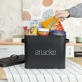 thumbnail image 5 of AuldHome Design Black Enamel Snack Bin; Modern Farmhouse Style Snack Container, Ideal for Single Serving Snacks, 5 of 10