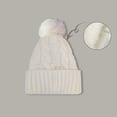 thumbnail image 1 of Women's Autumn Winter Solid Color Thickened Warm Dough Thick Thread Knitting Hat With Wool, 1 of 3