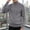 c01Gray, variant on Men's Knitted Full Zip Bomber Jacket Lightweight Midweight Multiple Pockets Cardigan Top for Fall Winter Daily Outdoor Gray XL