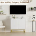 thumbnail image 2 of Kojooin Buffet Moderne de 31,5 Pouces avec Rangement, Armoire de Rangement en Bois avec Tablette Ajustable, 2 of 8