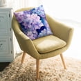 thumbnail image 2 of Throw Pillow Covers 20x20 Inch, Spring Purple Hydrangea Decorative Pillow Cases for Couch Sofa Bed, Country Flowers Garden Plants Cotton Linen Square Home Decor Pillowcases with Hidden Zipper, 2 of 7