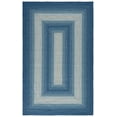 thumbnail image 2 of SAFAVIEH Braided Neville Bordered Machine Washable Reversible Area Rug, Navy/Grey, 5' x 8', 2 of 18