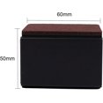 thumbnail image 5 of Set Of 4 Bed Risers Furniture Add 2 Inch Height,strong Steel Support 10000 Pounds6*6*5cm, 5 of 5