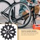 thumbnail image 2 of Greeniant Polea de cambio trasera práctica FOVNO, resistente al desgaste, ligera, guía de anchos, soporte de rueda, guía de volante Ciclismo Negro 16T, 2 of 6