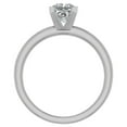 thumbnail image 3 of Princess Cut Solitaire Engagement Ring Fitted Band 3.00 MM Wide 14K White Gold 0.50 Carat Total Weight, 3 of 5