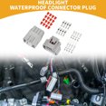thumbnail image 2 of Unique Bargains 8 Pin Headlight Waterproof Connector Plug Waterproof Male Female Wire Terminal Connector for Toyota 1Set, 2 of 6