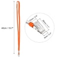 thumbnail image 2 of Uxcell 50Pcs Flat Lanyards with Clip Neck for ID Card Name Tags Badge Holders Orange, 2 of 6