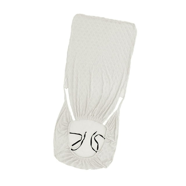 GUOOL Housse de Chaise d'Ordinateur en Fibre de Polyester Housse Extensible Amovible Universelle Blanche