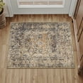 thumbnail image 5 of BERTHMEER 2'x3' Small Brown Area Rugs for Bathroom Entryway Bedroom Kitchen Dorm Entrance Non Slip Washable Vintage Traditional Oriental Accent Distressed Carpets, 5 of 6
