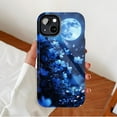 thumbnail image 2 of Dreamy Moonlight Floral Butterfly Protective Case Compatible with iPhone 11/12/13/14/15/16 (Pro Max/Plus) for Art Lovers & Midnight Atmosphere Seekers, 2 of 9