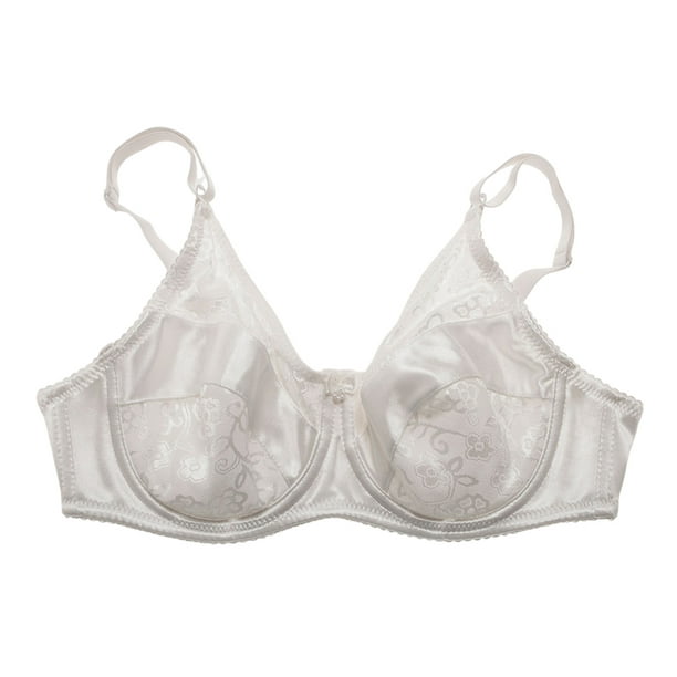 Justharion Cotton Made Silicone Breast Bra For Comfortable And Charming  Look Made Of Cotton Mastectomy Bra White 40/90D