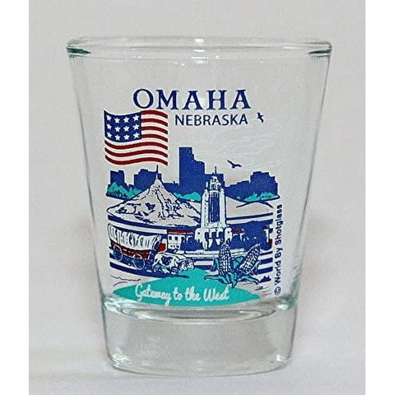 Omaha Nebraska Great American Cities Collection Shot Glass