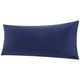 thumbnail image 1 of Funda de Almohada de 100% Algodón, Funda Almohada con Cierre de Cremallera Suave Transpirable para el Cuerpo , Funda para Almohada Larga para Dormitorio Hotel, Azul Marino 51x152cm, 1 of 6