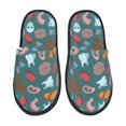 thumbnail image 1 of Balery cute Skull organ Pantuflas de Casa de Felpa Silenciosas con Diseño Estampado, Zapatillas Cómodas Antideslizantes de Algodón para Interior-Large, 1 of 8