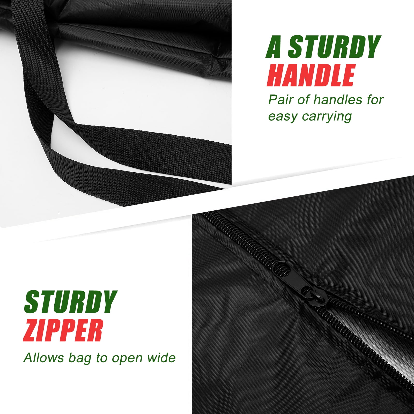2Pcs 68in Garden Furniture Cushion Storage Bag Waterproof 210D Oxford Fabric Storage Bag Rip Proof Outdoor Furniture Storage Bags with Handle and Zipper Portable Furniture Storage Bag for Home Patio